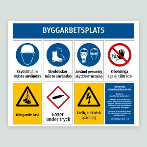 Byggarbetsplats - skylt v1