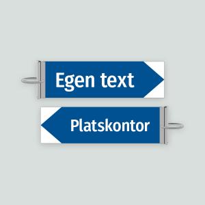Pilskylt, dubbelsidig