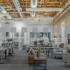 Glasdekor, kvadrat 50mm, frost