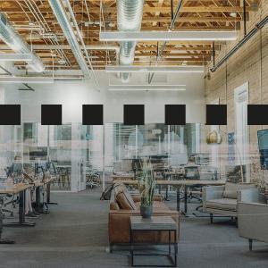 Glasdekor, kvadrat 50mm, svart