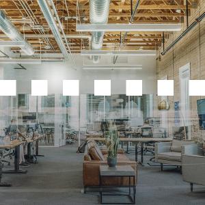 Glasdekor, kvadrat 50mm, vit