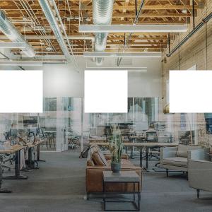 Glasdekor, kvadrat 120mm, vit