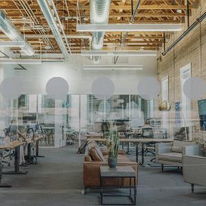 Glasdekor, rund 75mm, frost