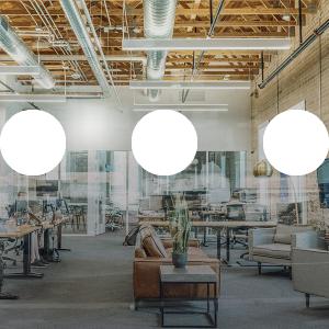 Glasdekor, rund 120mm, vit