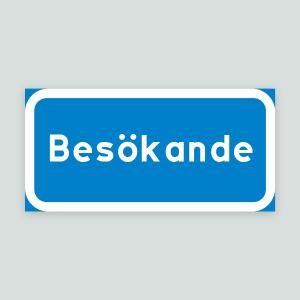 Besökande - Parkeringsskylt 400x200mm
