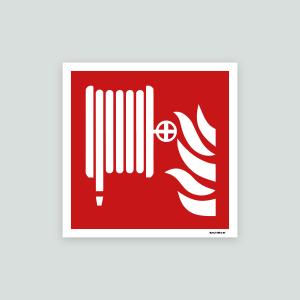 Brandslang - brandskylt   210x210mm