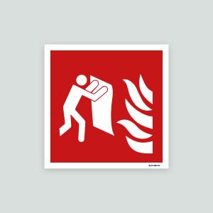 Brandfilt - brandskylt 210x210mm