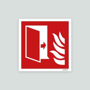 Branddörr - brandskylt 210x210mm
