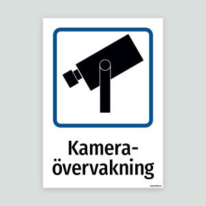 Kamera övervakning - skylt