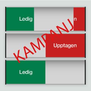 Ledig/Upptagen - 207x62mm