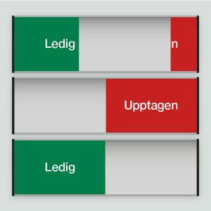 Ledig/Upptagen - 207x62mm