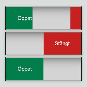 Öppet/Stängt - 207x62mm
