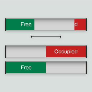 Free/Occupied - 207x31mm