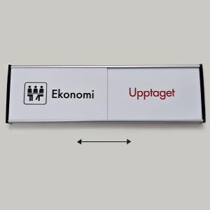 Ledigt/Upptaget, Ekonomi - 207x62mm