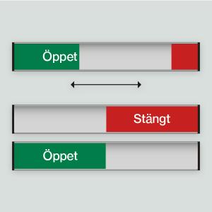 Öppet/Stängt - 207x31mm