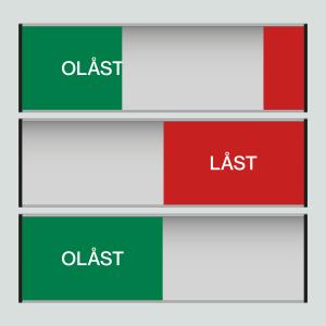 OLÅST/LÅST - 207x62mm