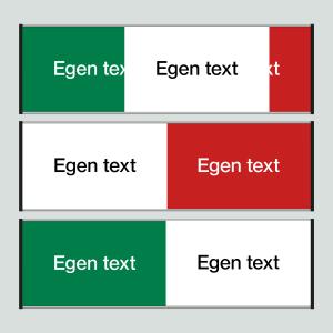 Sliderskylt med egen text på alla ytor- 207x62mm