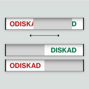 Diskad/Odiskad - 207x31mm