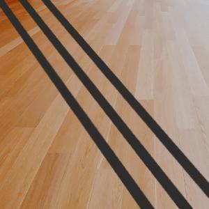 Svart kontrastmarkering linjer - 3st 1000x25mm