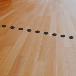 Svart kontrastmarkering - Rund 50mm