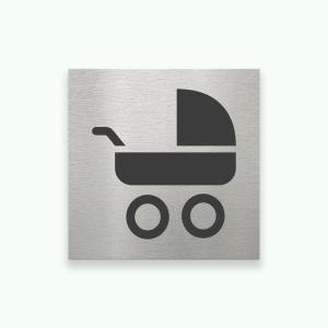 BARNVAGNAR 80x80mm - Symbolskylt