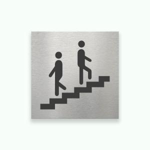 TRAPPA 80x80mm - Symbolskylt