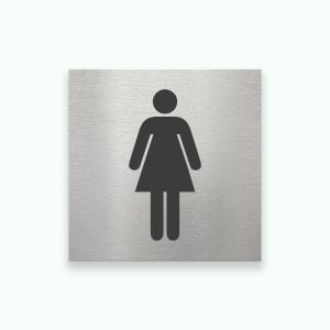 DAM toalett 80x80mm - Symbolskylt