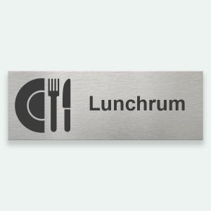 LUNCHRUM 225x80mm - Symbolskylt