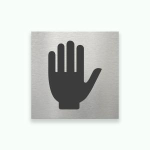 ENDAST PERSONAL 80x80mm - Symbolskylt