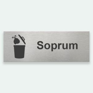SOPRUM 225x80mm - Symbolskylt