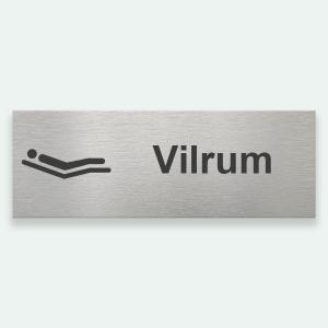 VILRUM 225x80mm - Symbolskylt