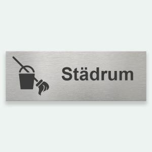 STÄDRUM 225x80mm - Symbolskylt