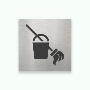 STÄDRUM 80x80mm - Symbolskylt