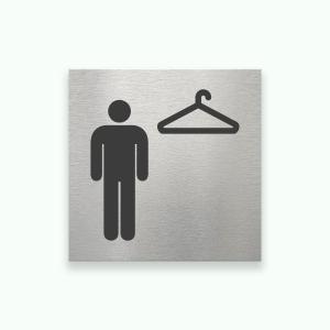 OMKLÄDNING HERR 80x80mm - Symbolskylt