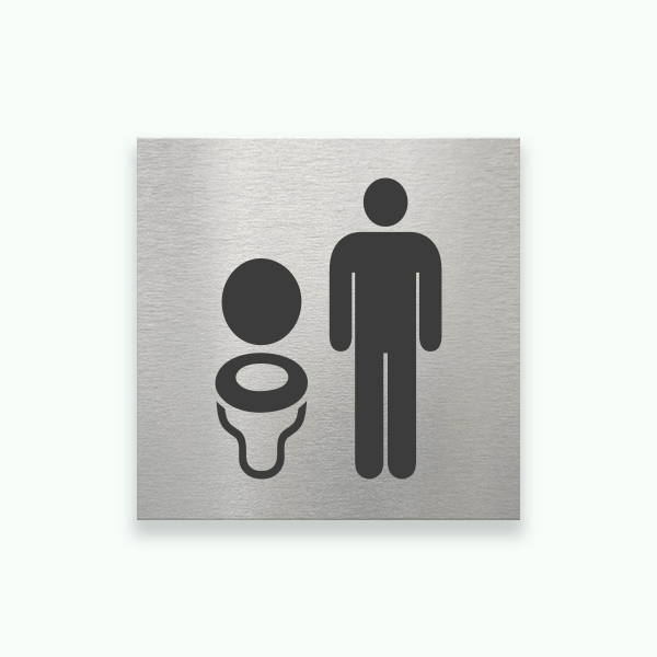 HERR TOA 80x80mm - Symbolskylt