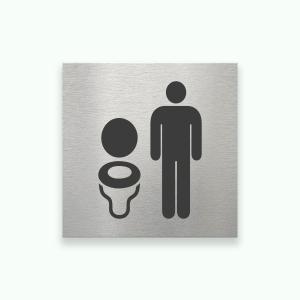 HERR TOA 80x80mm - Symbolskylt