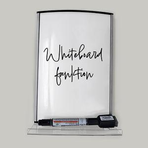 Välvd whiteboardtavla med hylla & penna