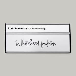 WB-Namnskylt/Tavla - 207x31+62mm