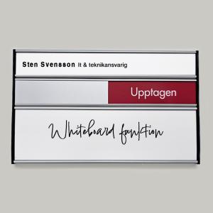 WB-Namnskylt, Ledig/Upptagen - 207x31+31+62mm