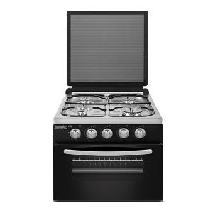 Bänkspis Cuisine svart 4-lågig med ugn