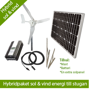 Hybridpaket Sol & Vind 12V 560W