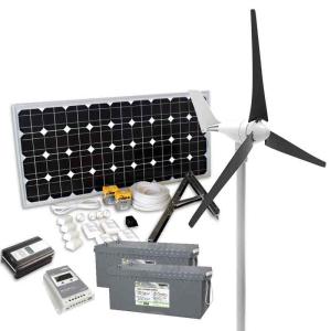 Komplett Sol-Vindkraftspkt 100W+400W 520Ah