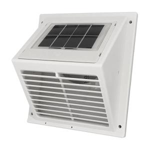 Minivent vit inbyggd solcell