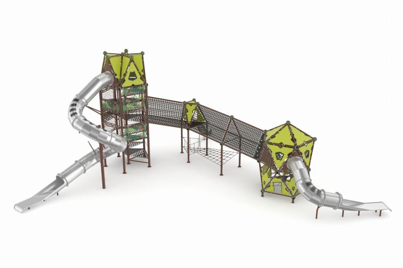 Djungeltornet, med stålrutsch