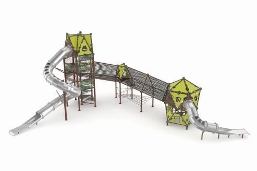 Djungeltornet, med stålrutsch