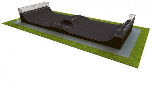 Base monolith skatepark H1.5xW9.0xL24.0m