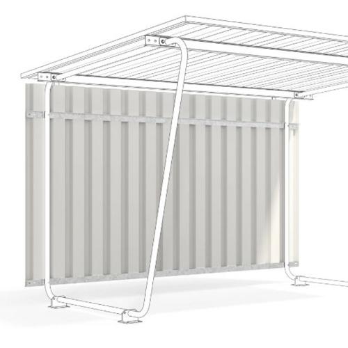 Bakvägg till Cykeltak Siegen