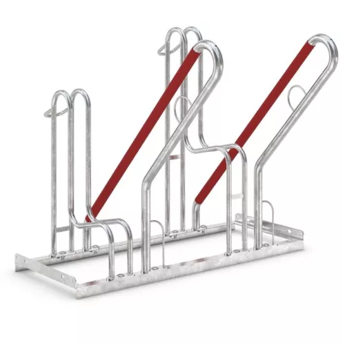 Cykelställ 4500 XBF - Låsbåge, hög hjulhållare och extra brett