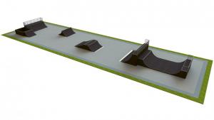 Base skatepark H3.0xW15.0xL60.0m