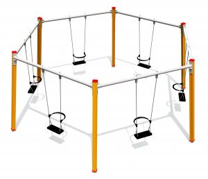 Cirkelgunga 6 platser med sitsar